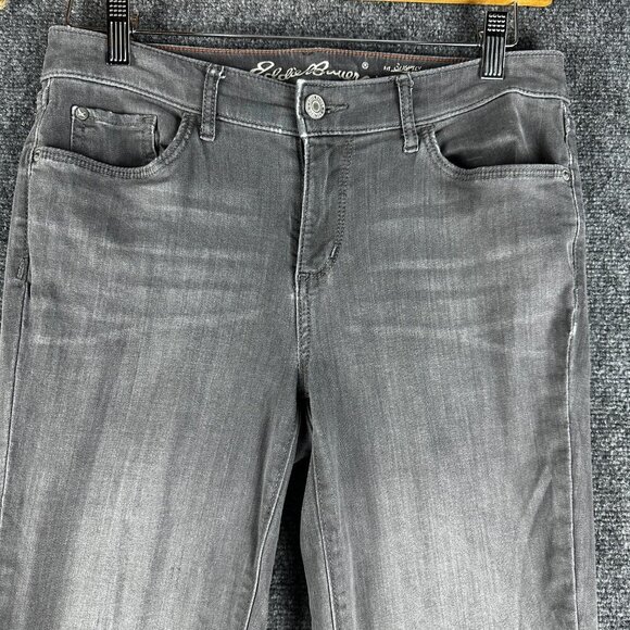 Eddie Bauer Jeans Womens 8 Slightly Curvy Slim Straight Cotton Stretch Pockets - Picture 2 of 10